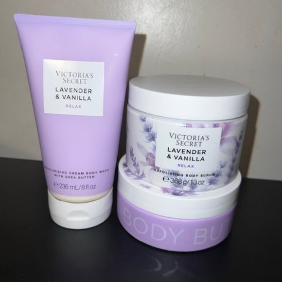 NEW- Set of 3 Victoria Secret Lavender and Relax Set